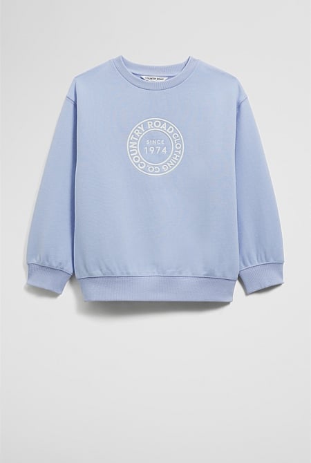 Australian Cotton Oversized Circle Logo Sweat