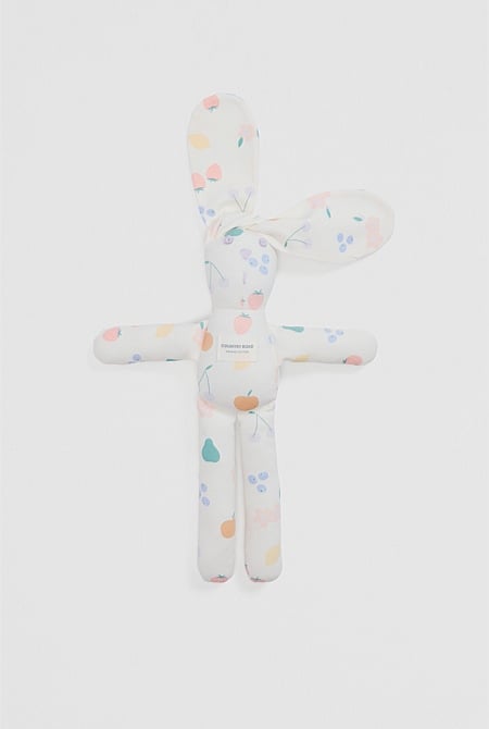 Organically Grown Cotton Fruit Print Bunny