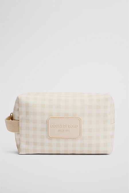 Gingham Wash Bag