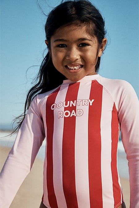 Block Stripe Swimsuit