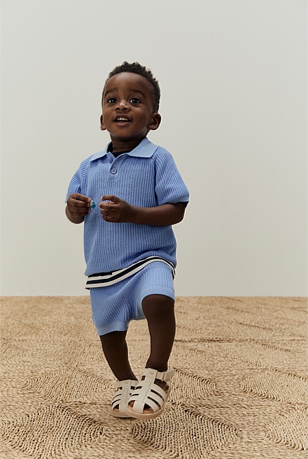 Organically Grown Cotton Knit Polo