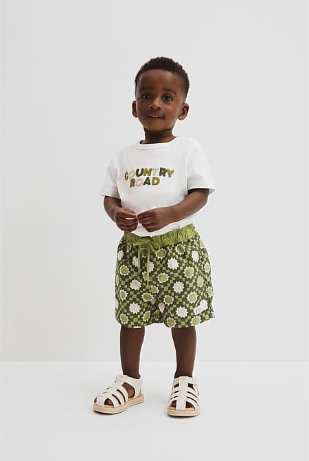 Star Geometric Board Short