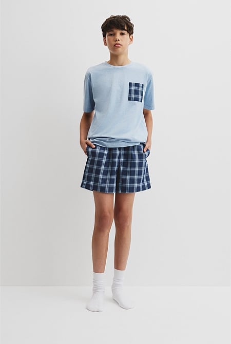 Teen Woven Boxer Pyjama Set