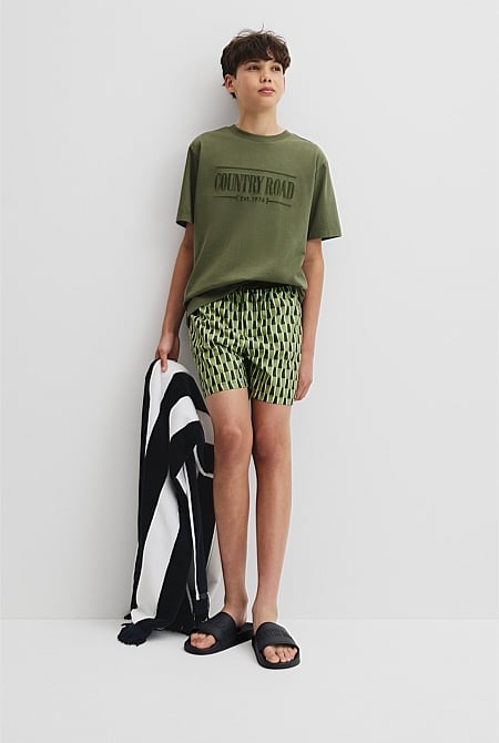 Teen Stripe Detail Board Short