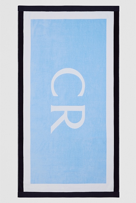 CR Border Australian Cotton Beach Towel