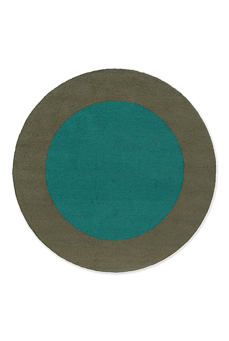 Habitat Festival Round Aqua Outdoor Rug 200x200cm