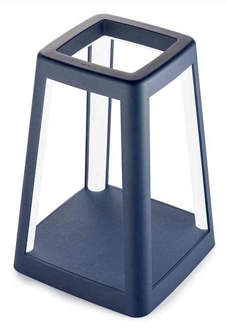 Lantern Portable Lamp With Built-in Wireless Charger - Blue