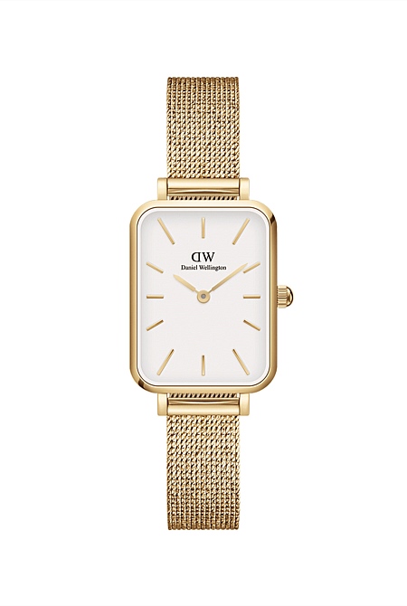 Quadro 20x26 Pressed Evergold Gold & White Watch