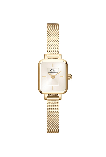 Quadro Mini Evergold Champagne Watch