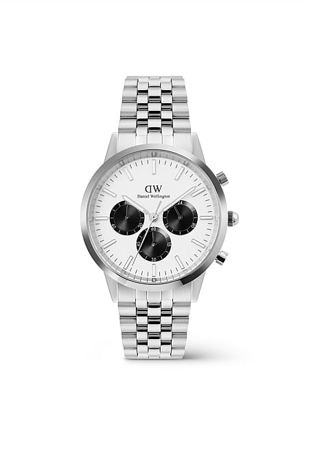Iconic Chronograph Arch 5-link Off- White Panda Silver