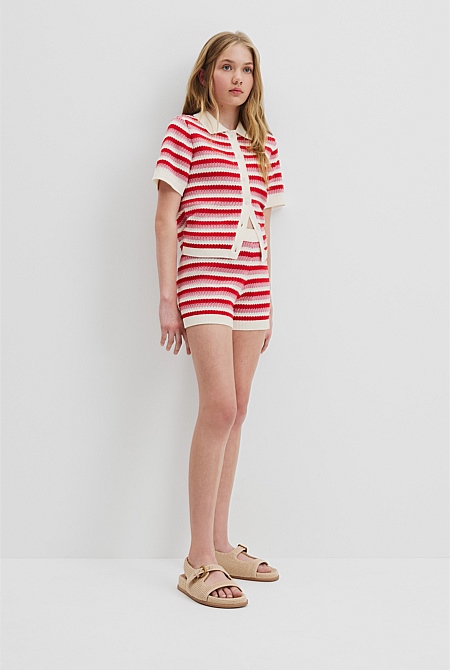 Organically Grown Cotton Knit Short