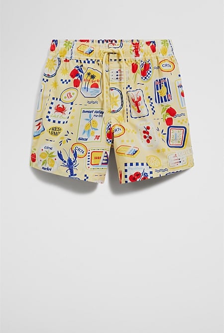 Stamp Print Boardshort