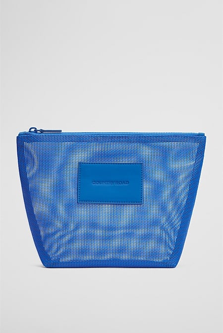 Mesh Tri Cosmetic Case