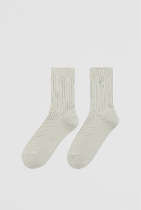 Country Road Metallic Socks