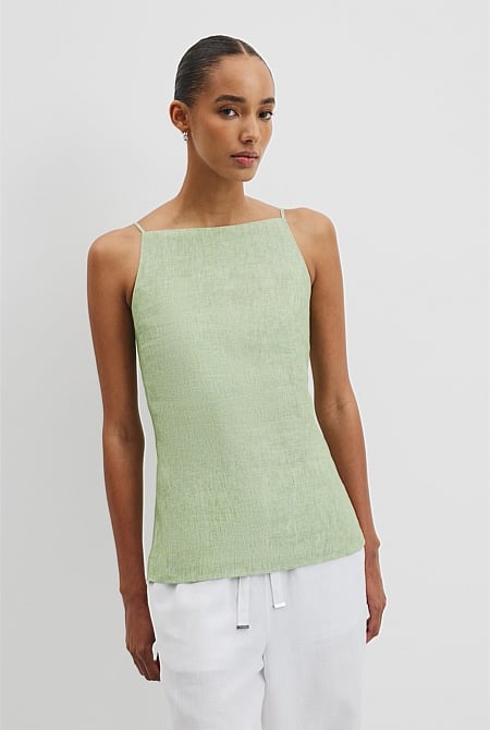 Organically Grown Linen Longline Cami