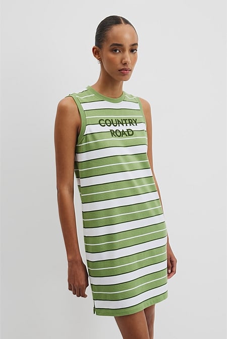 Australian Cotton Stripe CR Dress