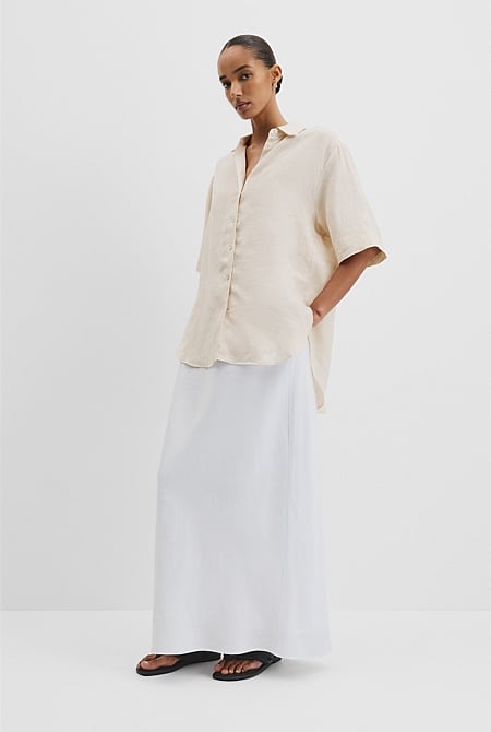 Organically Grown Linen Oversized Linen Shirt
