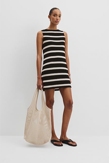 Stripe Textured Dress