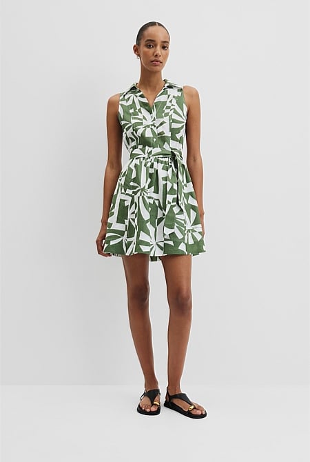Print Linen Sundress