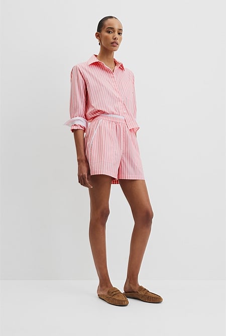 Australian Cotton Oxford Stripe Short