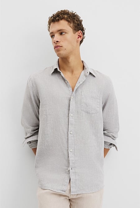 Regular Fit Organically Grown Linen Shirt