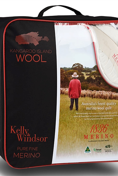 Kelly & Windsor 1836 Merino 500gsm Quilt With 100% Tencel Sateen Cover, Hand-finished In Australia. 