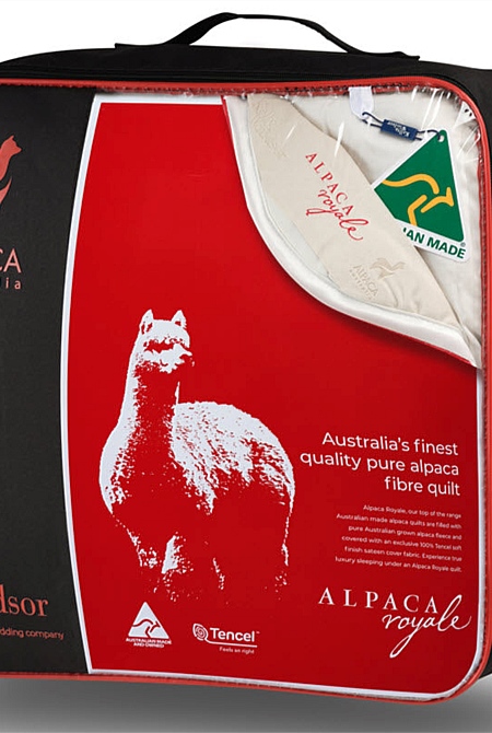 Kelly & Windsor Alpaca Royale 500gsm Quilt - 100% Tencel Sateen, 300 Thread Count, Australian-made. 