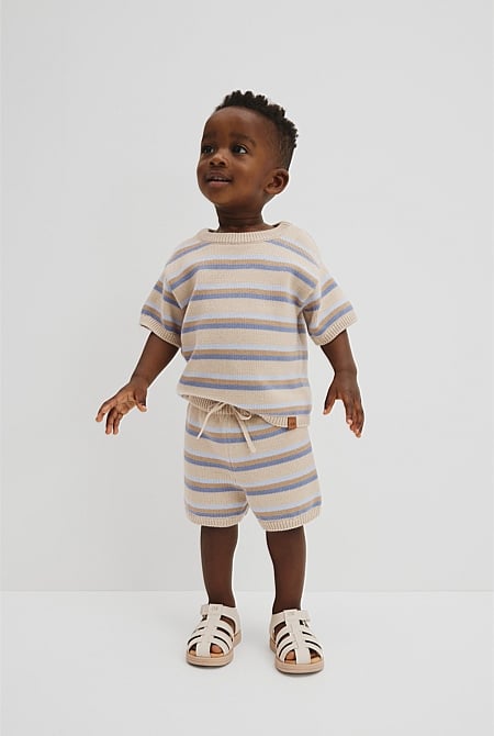 Stripe Knit Short