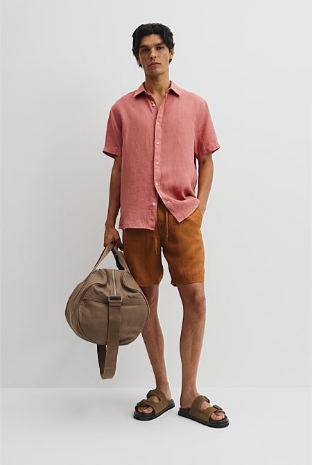 Organically Grown Linen Drawcord Short