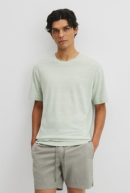 Hemp Slub StripeT-Shirt