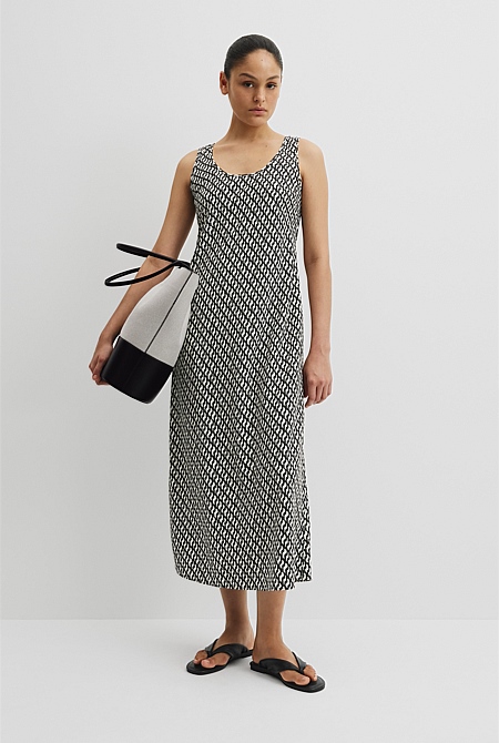 Print Maxi Tank Dress