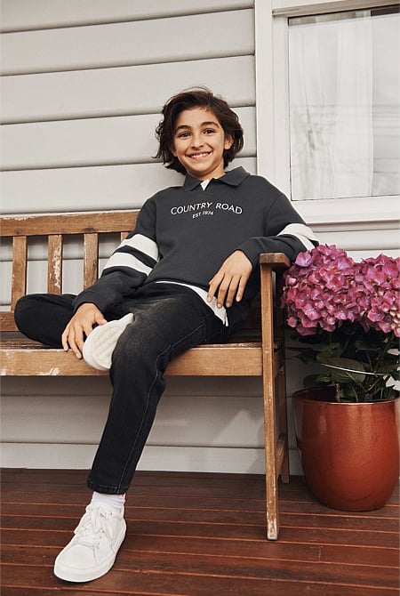 Organically Grown Cotton Collared Sweat