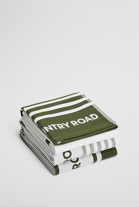 Aeri Australian Cotton Tea Towel Pack of 3