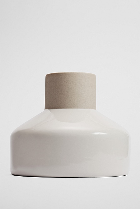 Darce Wide Stoneware Vase