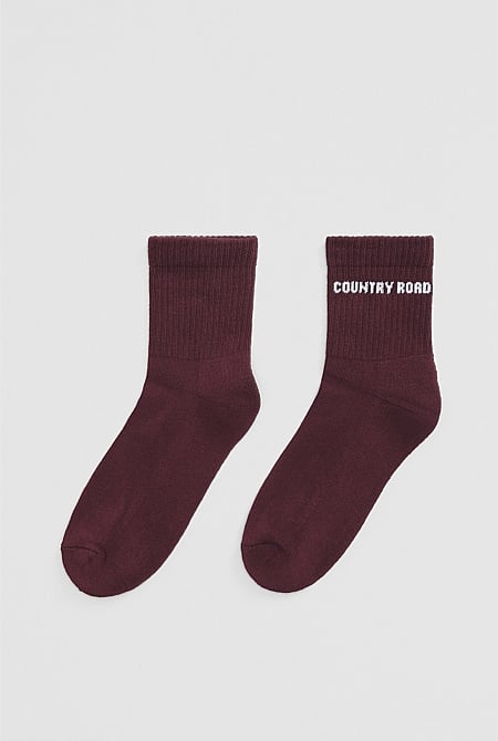 Australian Cotton Blend CR Sport Quarter Crew Sock