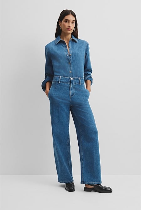 Recycled Cotton Straight Tailored Jean