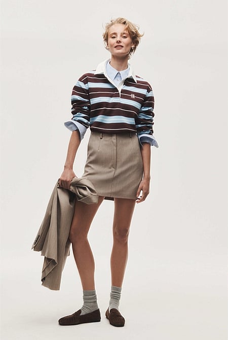 Wool Mini Skirt