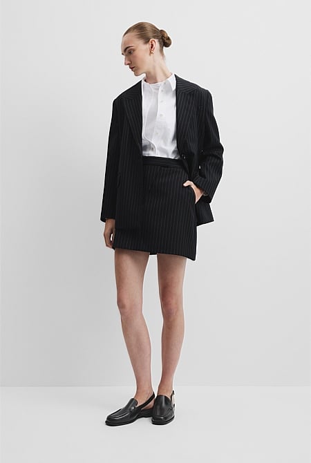 Pinstripe Skirt