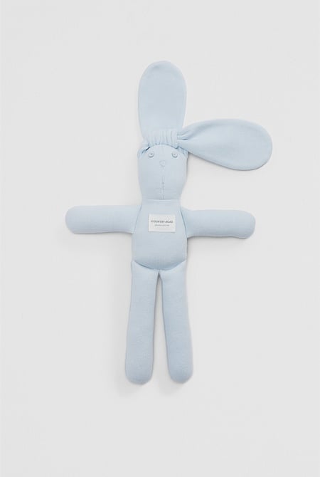 Organically Grown Cotton Blend Rib Stripe Bunny