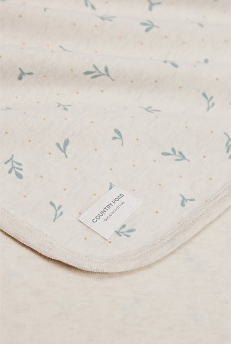 Organically Grown Cotton Blend Newborn Blanket