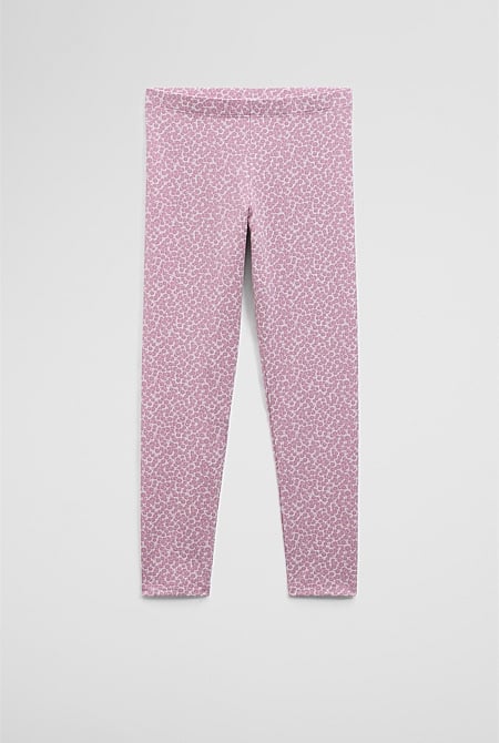 Organically Grown Cotton Blend Heart Legging