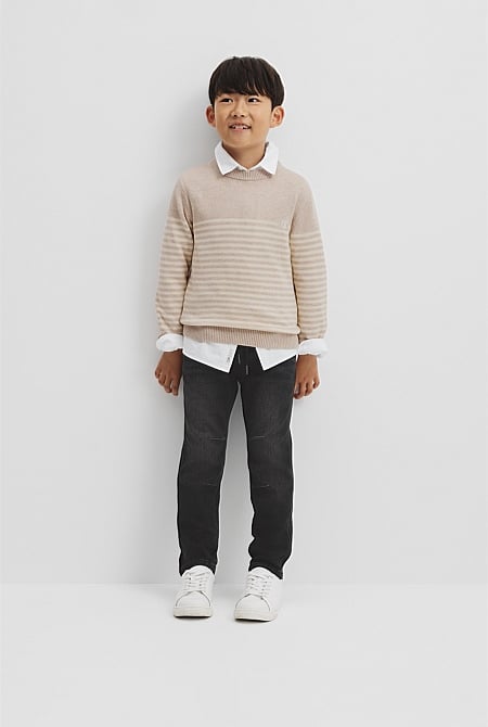 Stripe Country Road Logo Knit