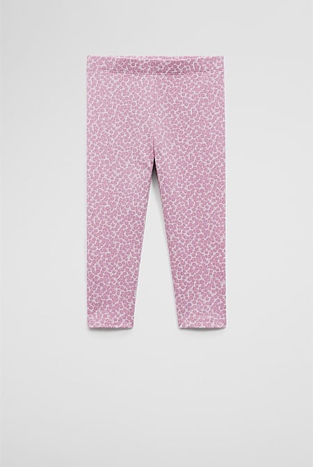 Organically Grown Cotton Blend Heart Legging