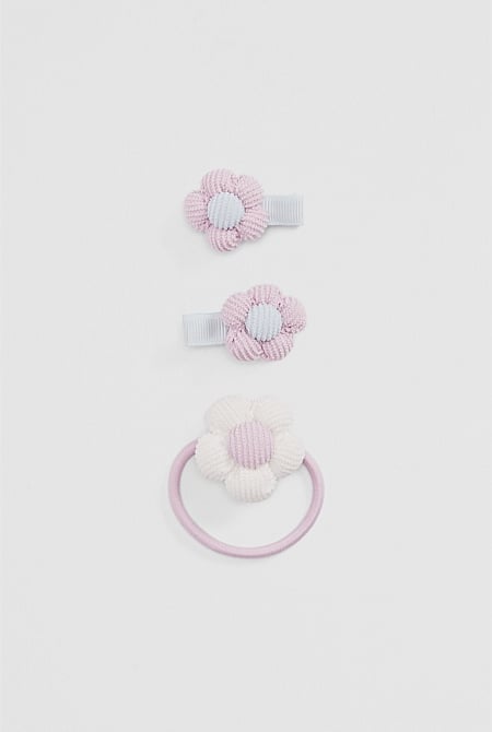Flower Hair Pack Of 3