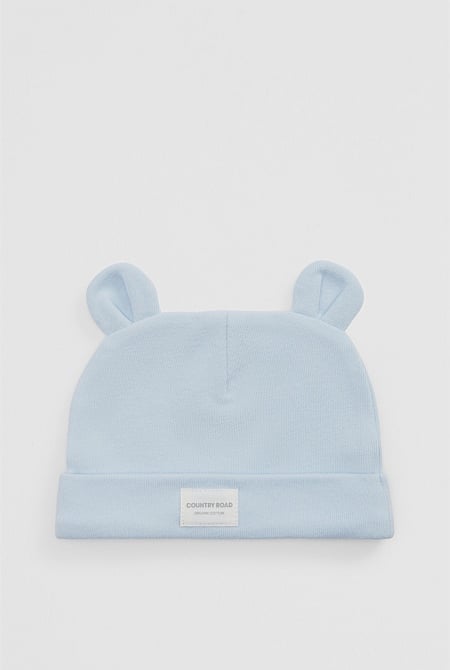 Organically Grown Cotton Newborn Beanie