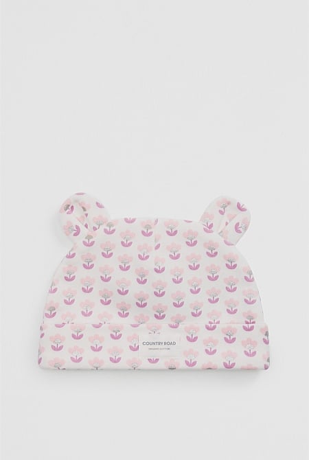 Organically Grown Cotton Newborn Beanie