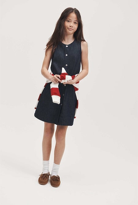 Teen Denim Shift Dress