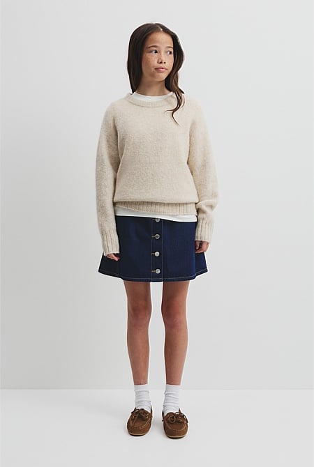 Teen Fluffy Knit Pullover