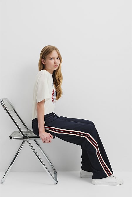 Teen Wide Leg Track Pant