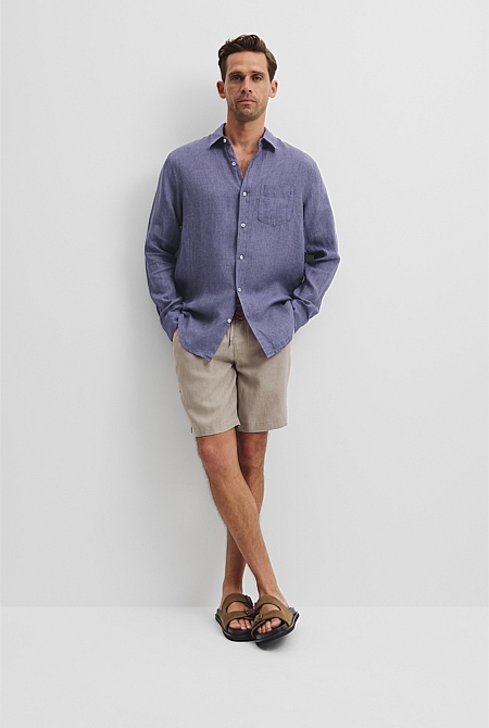 Regular Fit Organically Grown Linen Shirt